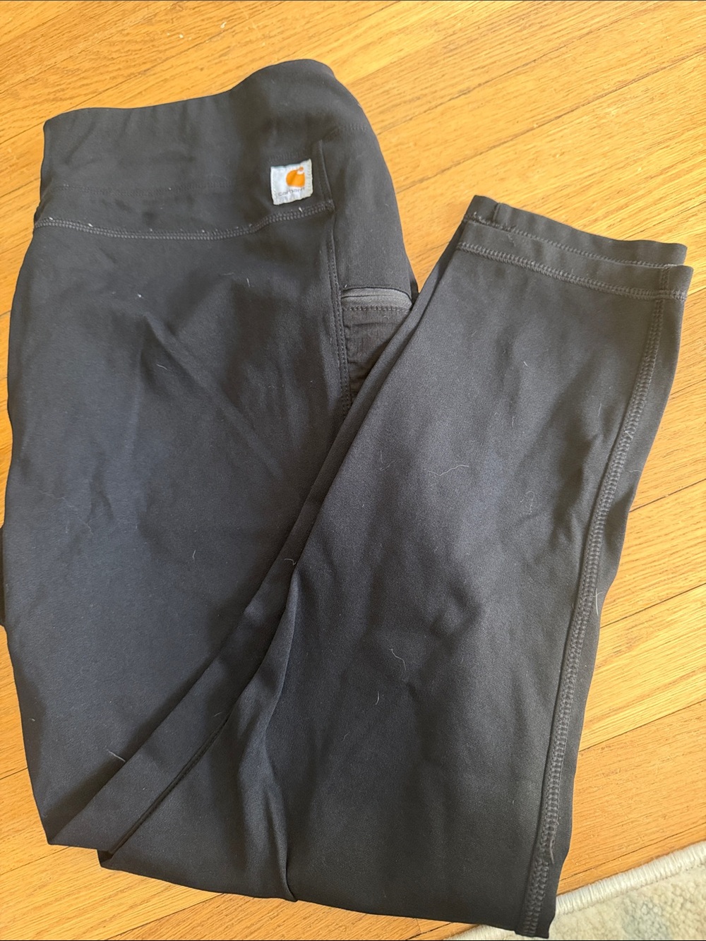 Carthartt Force Women’s XL 14/16 Fitted Stretchy Black Pants zippered pockets
